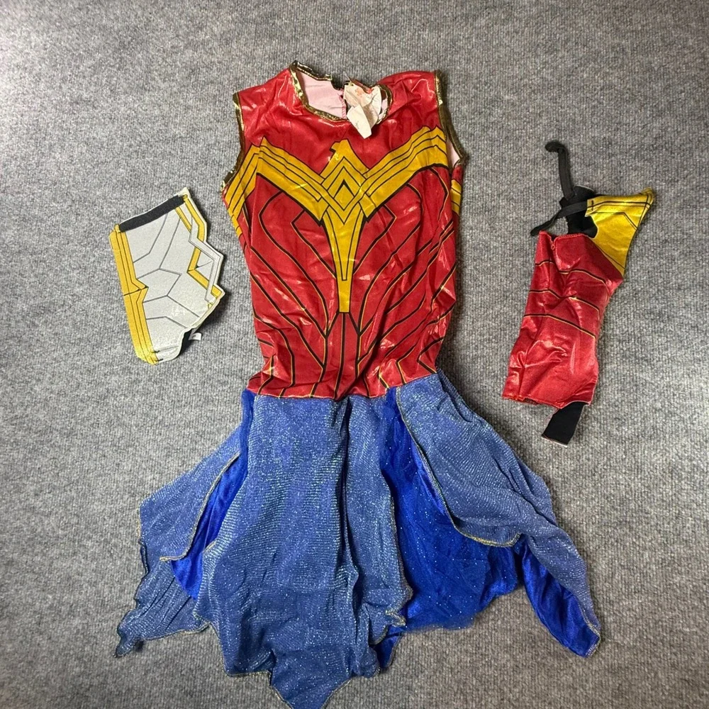 Rubies DC Super Hero Wonder Woman Costume‎ Dress Up Outfit Kids Large